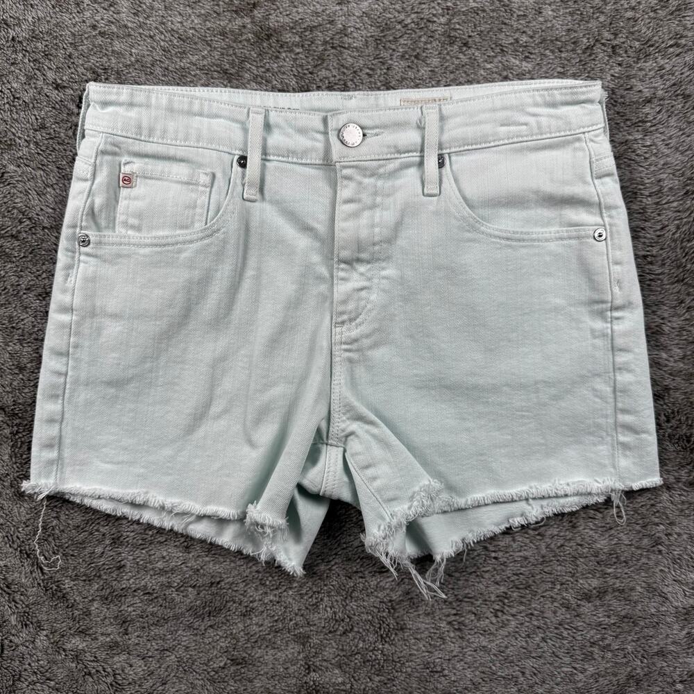 AG Denim The Hailey Cut Off Ex Boyfriend Shorts Women's 27 Mint